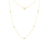Roberto Coin 18K Yellow Gold 5 Diamond Station Necklace