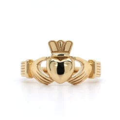 14K Yellow Gold Claddagh Ring