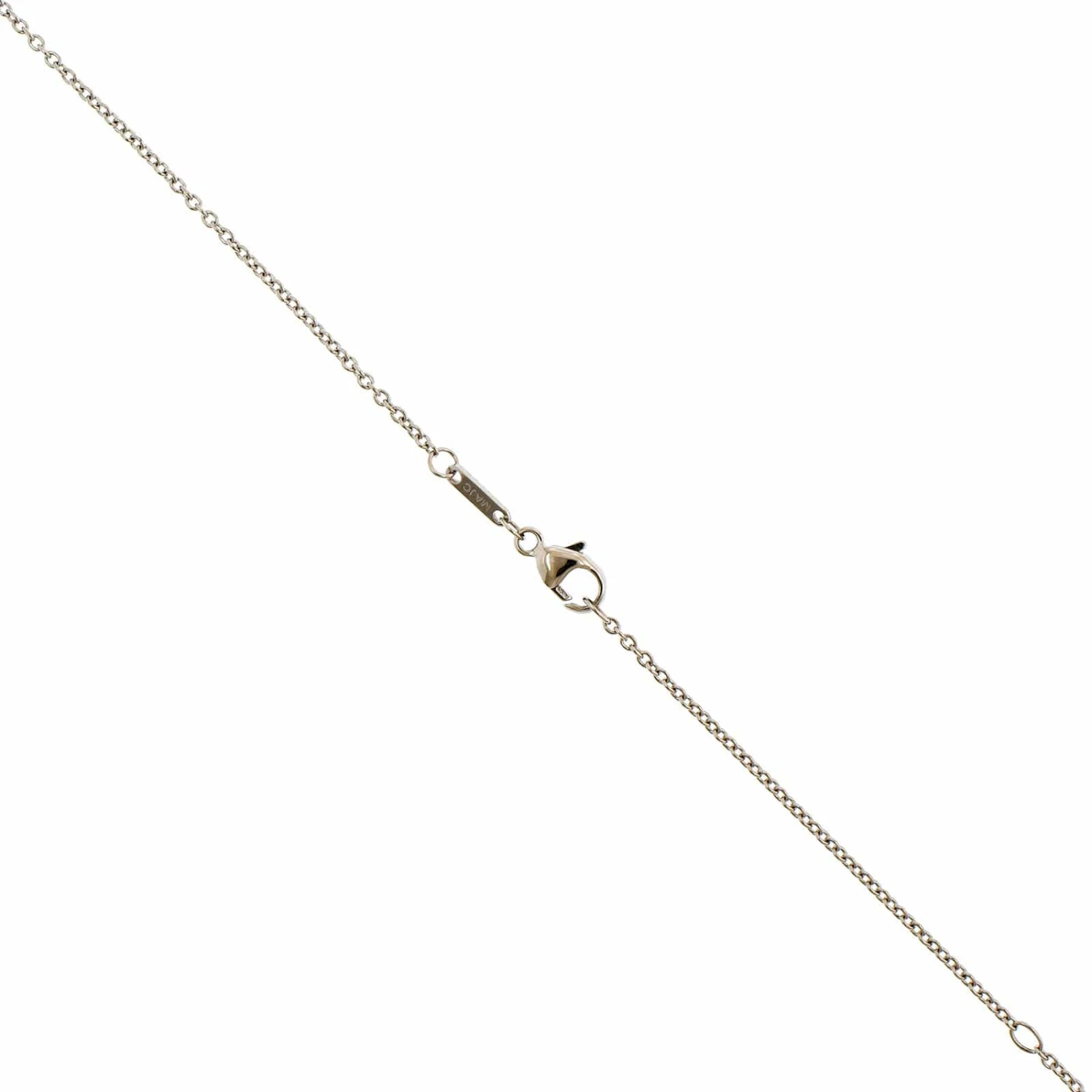 Platinum Diamond Cross Pendant Necklace - Image 3