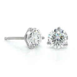 14K White Gold 1.25CTW Diamond Stud Earrings