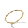 Petite Infinity Bracelet In 18K Yellow Gold With Pavé Diamonds