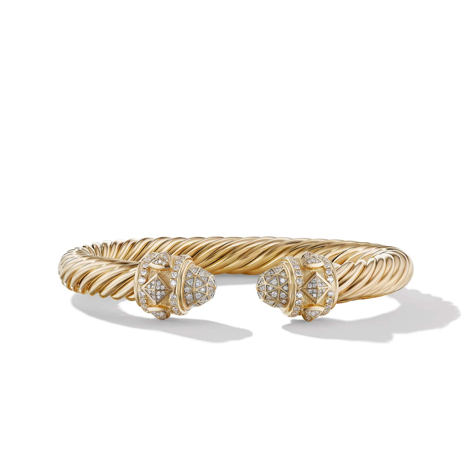 Renaissance Bracelet In 18K Yellow Gold With Pavé Diamonds