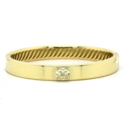 18K Yellow Gold Fancy Yellow Diamond Bangle