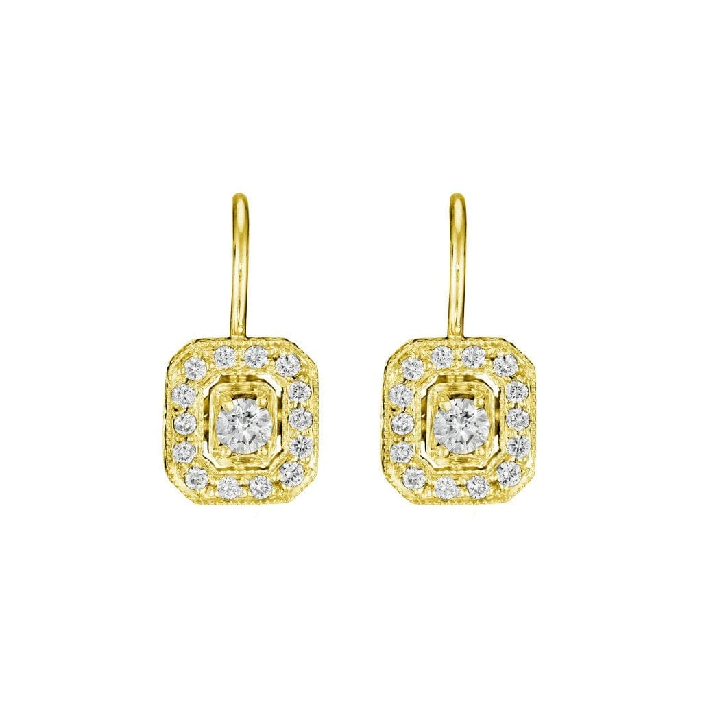 Penny Preville 18K Yellow Gold Diamond Earrings