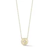 14K Yellow Gold Starburst Diamond Pendant