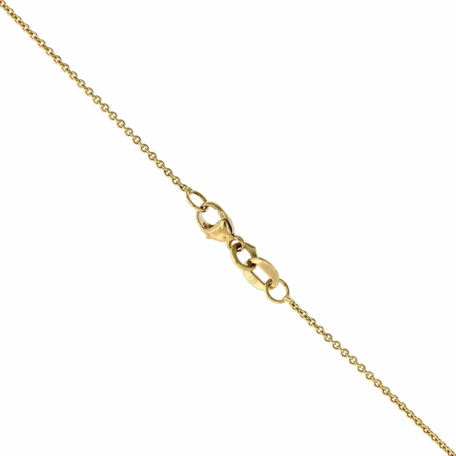 18K Yellow Gold Diamond Heart Necklace - Image 3