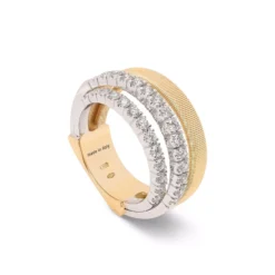 Marco Bicego Masai 18K Yellow Gold Double Row Diamond Ring