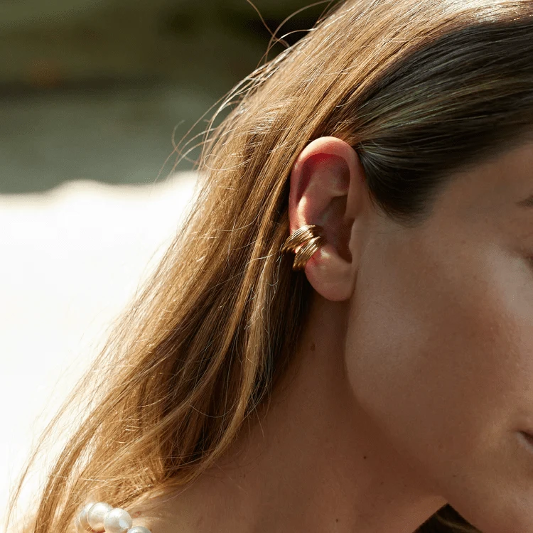 18K Yellow Gold Marea Ear Cuff - Image 2
