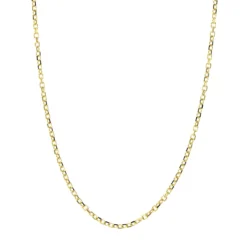 14K Yellow Gold Diamond Cut Cable Chain