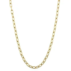 14K Yellow Gold Open Long Cable Chain