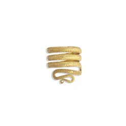18K Yellow Gold Snake Tail Ring