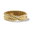 Sculpted Cable Double Wrap Bracelet In 18K Yellow Gold, 8.5mm