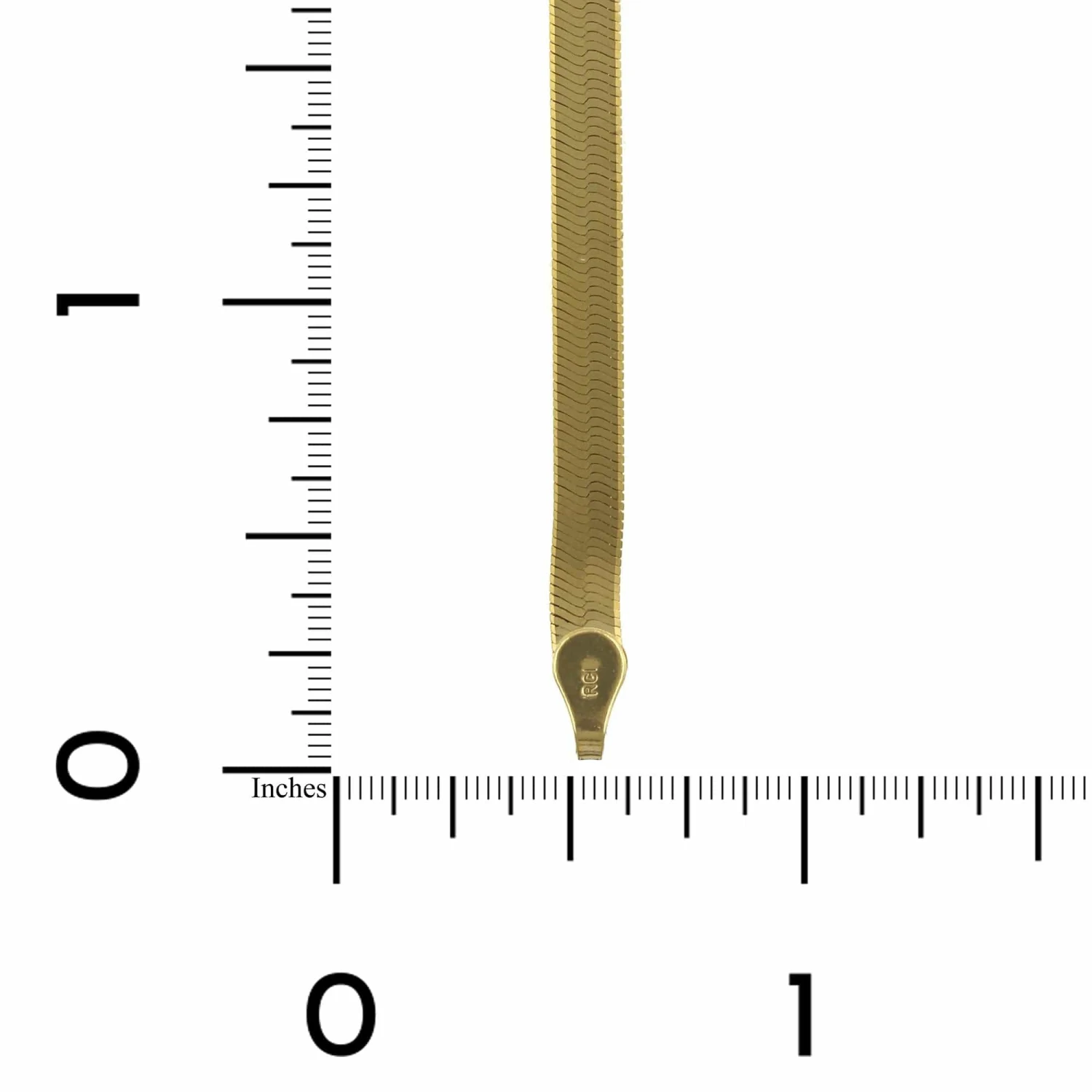 14K Yellow Gold Herringbone Bracelet - Image 4