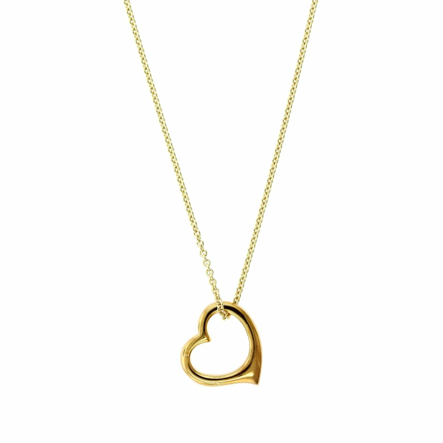 14K Yellow Gold Heart Pendant