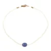 Sterling Silver Moonstone & Tanzanite Beaded Bracelet