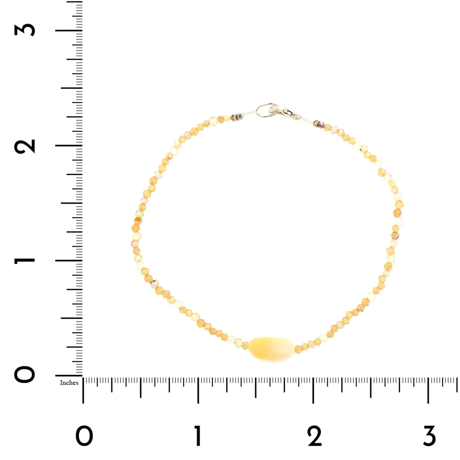 Sterling Silver Multi Gem & Opal Beaded Bracelet - Image 2