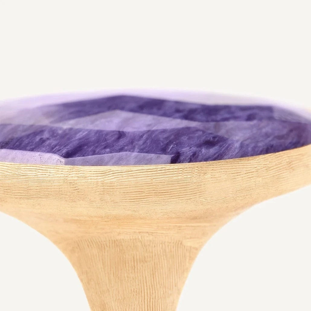 Marco Bicego Lunaria 18K Yellow Gold Oval Charoite Ring - Image 3