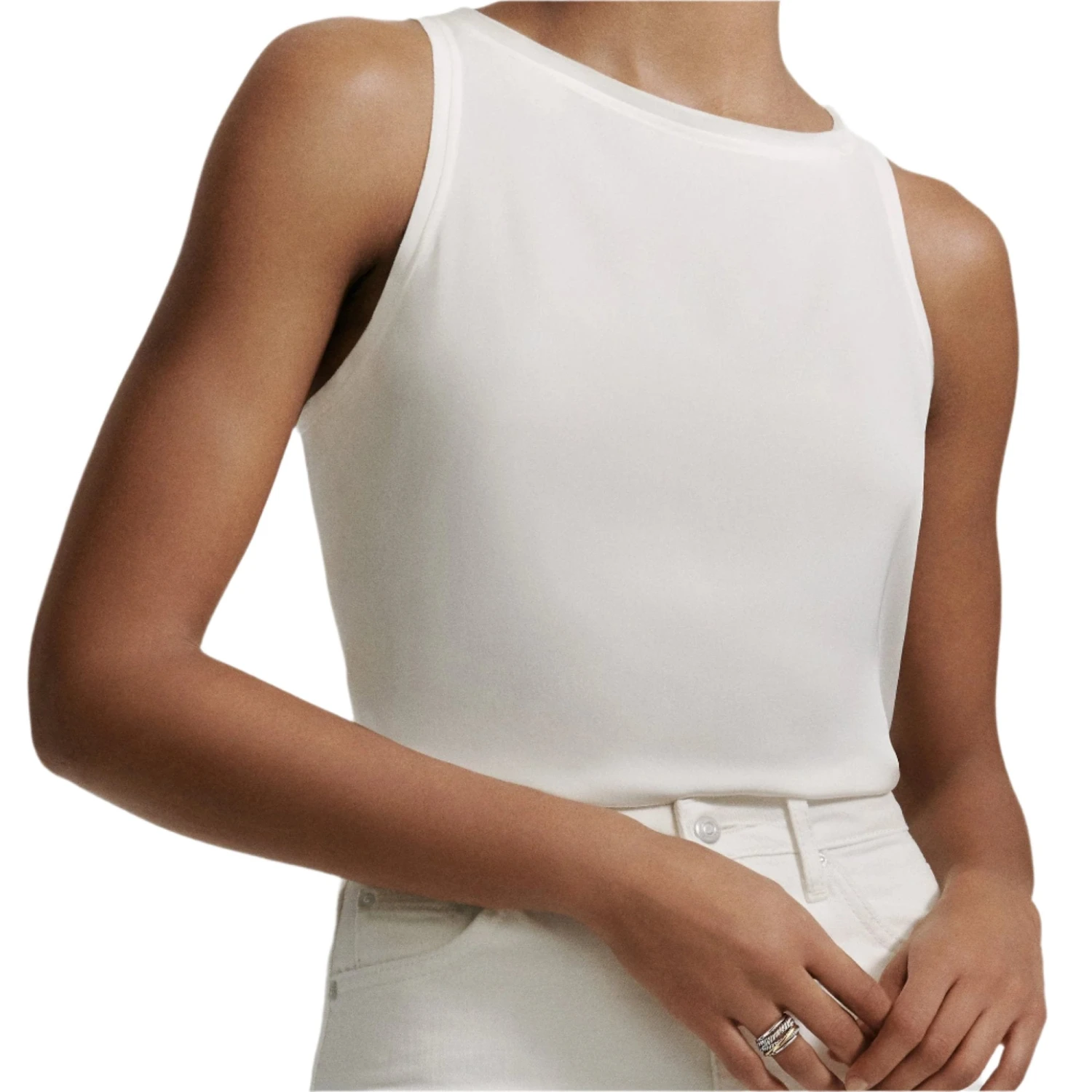 Crossover Narrow Ring With Gold - Image 2