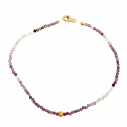 18K Yellow Gold Ombre Sapphire Beaded Bracelet
