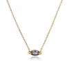 14K Yellow Gold Lavender Sapphire Pendant