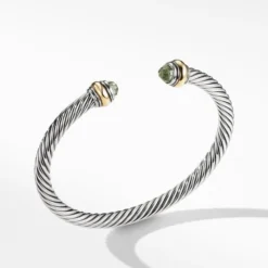 Cable Classic Bracelet Prasiolite