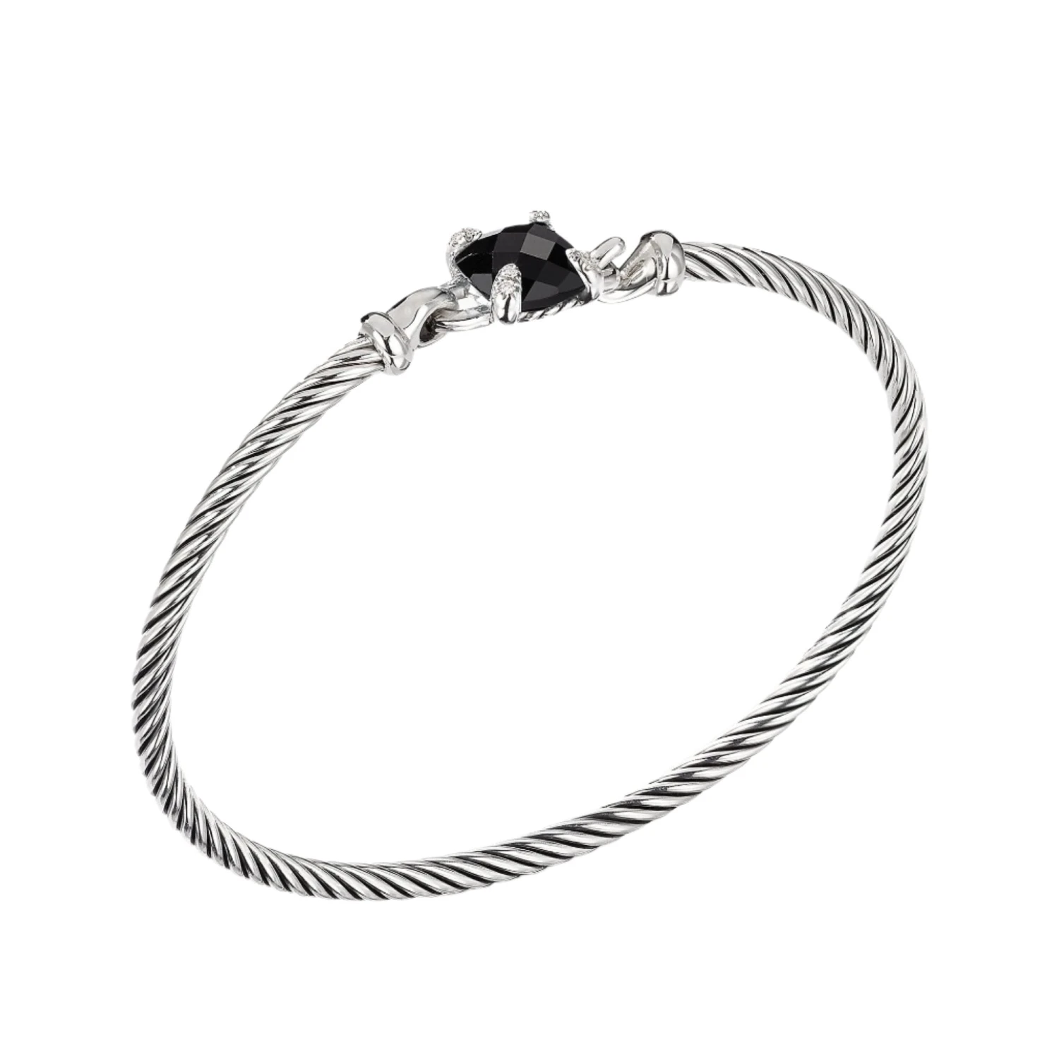 Chatelaine® Bracelet With Black Onyx And Diamonds