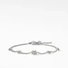 Petite Starburst Station Chain Bracelet With Pavé Diamonds