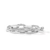 DY Madison® Chain Bracelet In Sterling Silver With Diamonds, 11mm