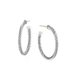 Cable Hoop Earrings