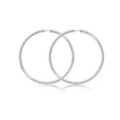 Sterling Silver Endless Hoop Earrings