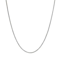 Box Chain Necklace With Gold