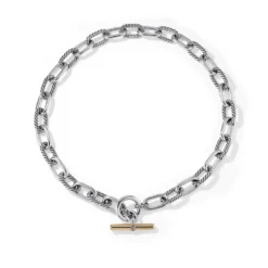 DY Madison® Toggle Chain Necklace With 18K Yellow Gold