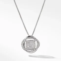 Infinity Small Pendant Necklace With Diamonds