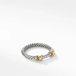 Petite Helena Wrap Ring With 18K Yellow Gold And Diamonds