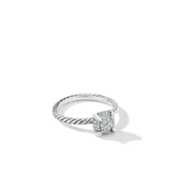 Petite Chatelaine® Ring With Full Pavé Diamonds