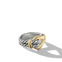 Thoroughbred Loop Ring With 18K Yellow Gold