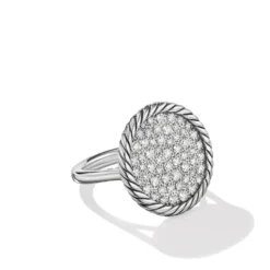 DY Elements® Ring With Pavé Diamonds